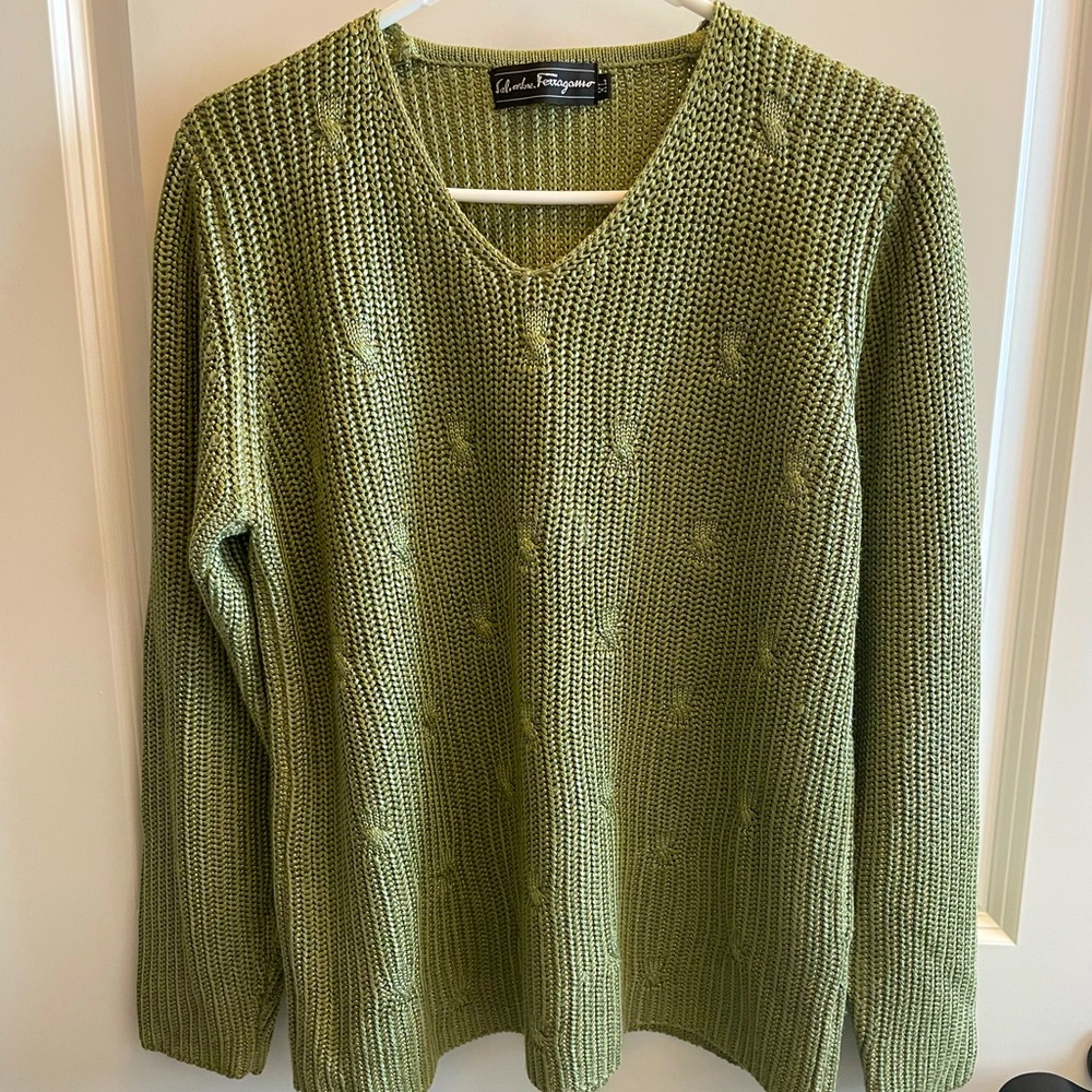 Green Silk Sweater